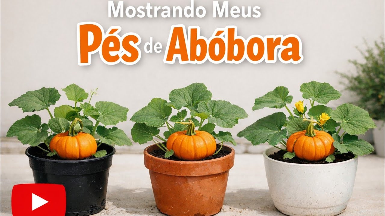 Pe de abóbora  🎃 produzindo 