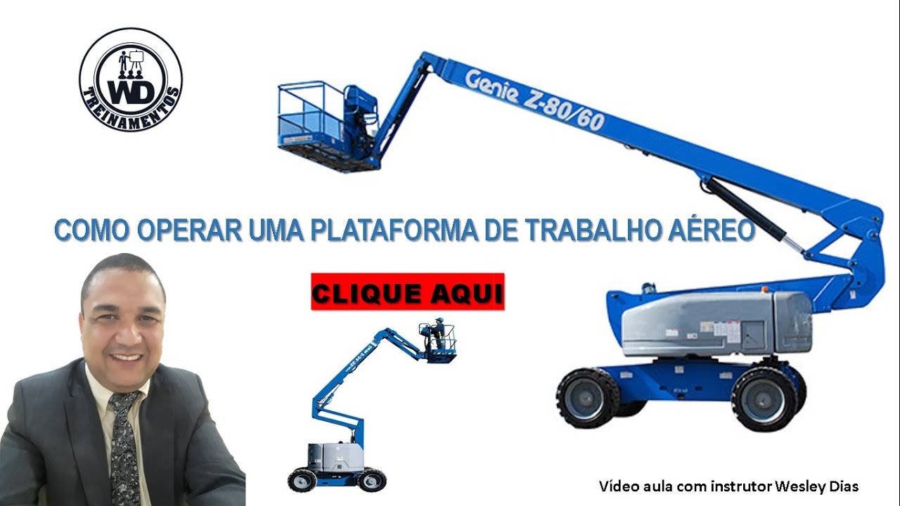 Como operar plataforma de trabalho aéreo