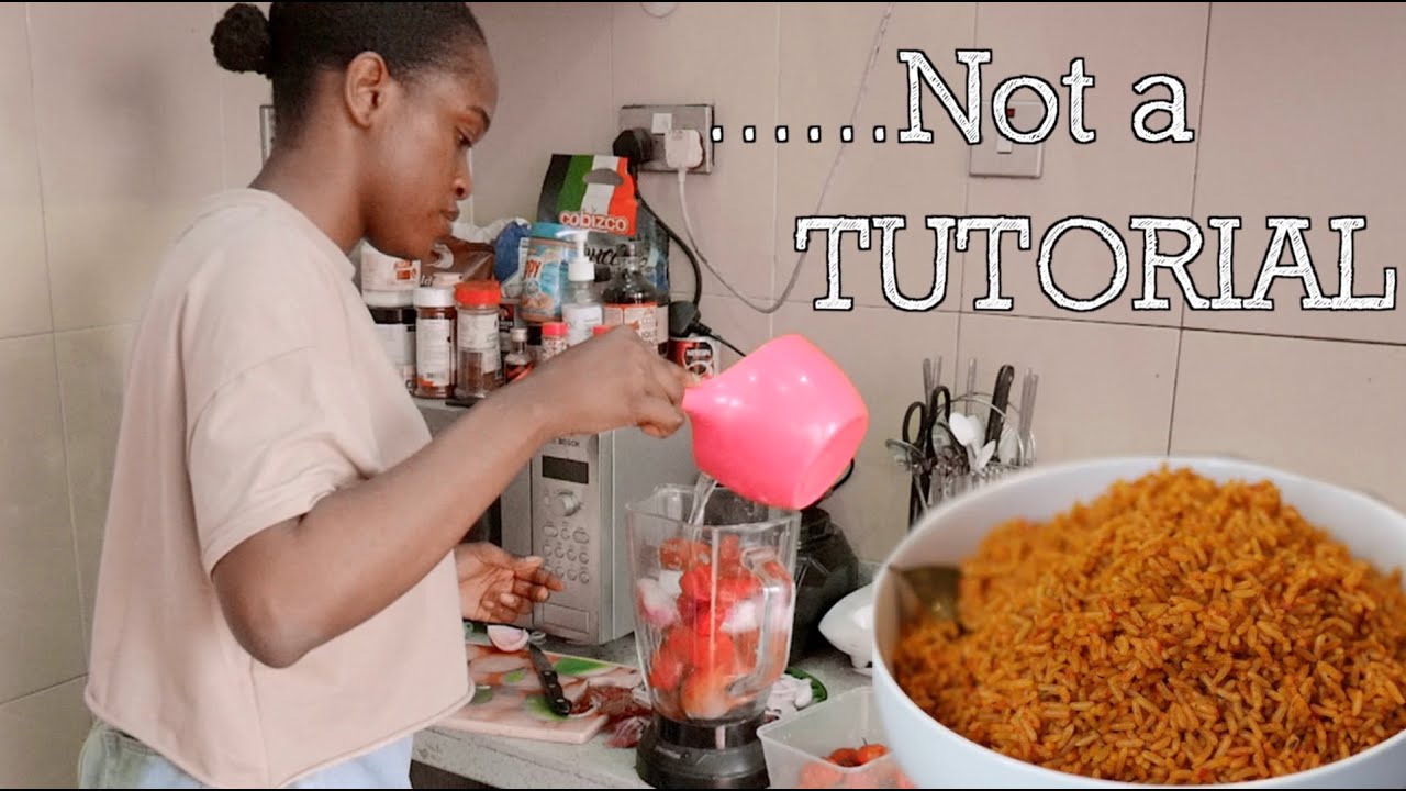 COOK JOLLOF RICE WITH ME ///MARAJI