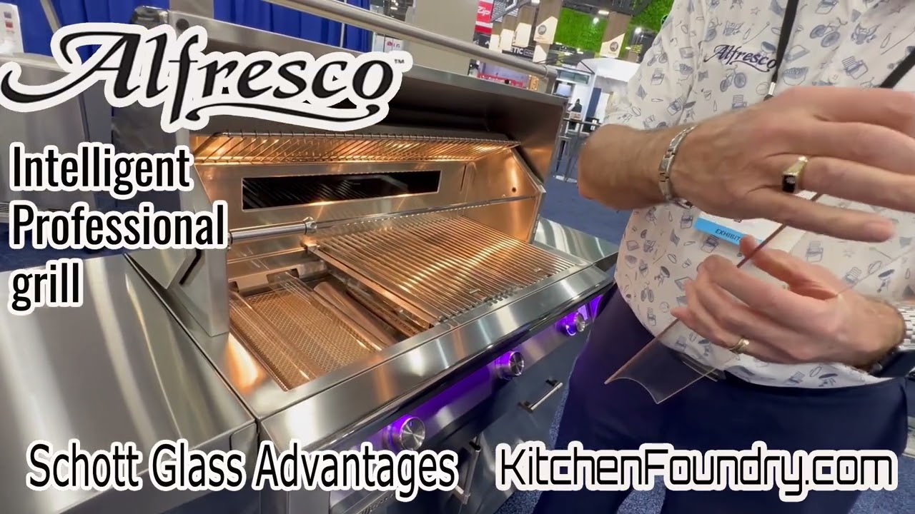 Professional Intelligent Grill With Schott Glass Alfresco Outdoor Cooking Equipment from KBIS 2024