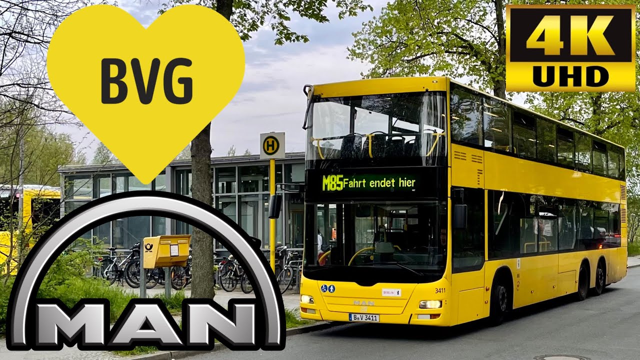 [BVG Berlin: M85 Lichterfelde Süd to Hauptbahnhof via Schöneberg] MAN Lion’s City DD NeomanA39 ND313