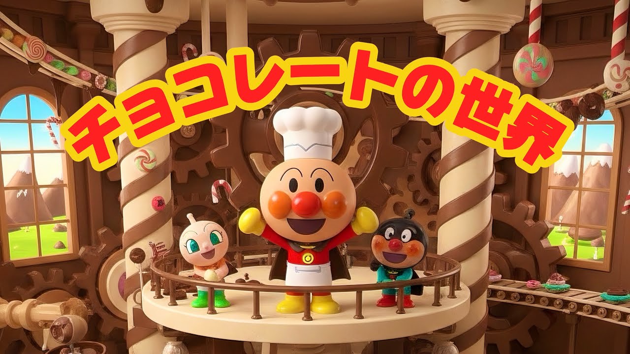 アンパンマンとチョコレート工場🍫ワクワクぼうけん！チョコの世界をたんけんしよう