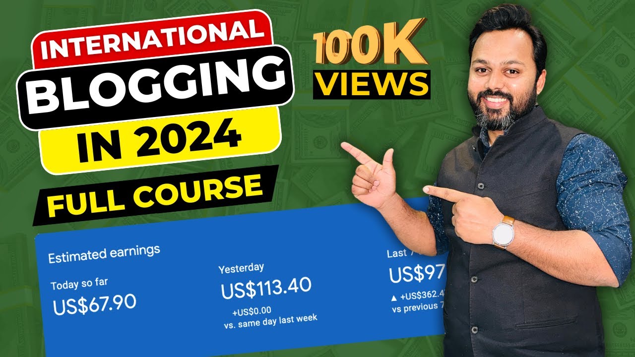 International Blogging Full Course 🇺🇸 | Start a Blog for US, UK | Blogging for Beginners