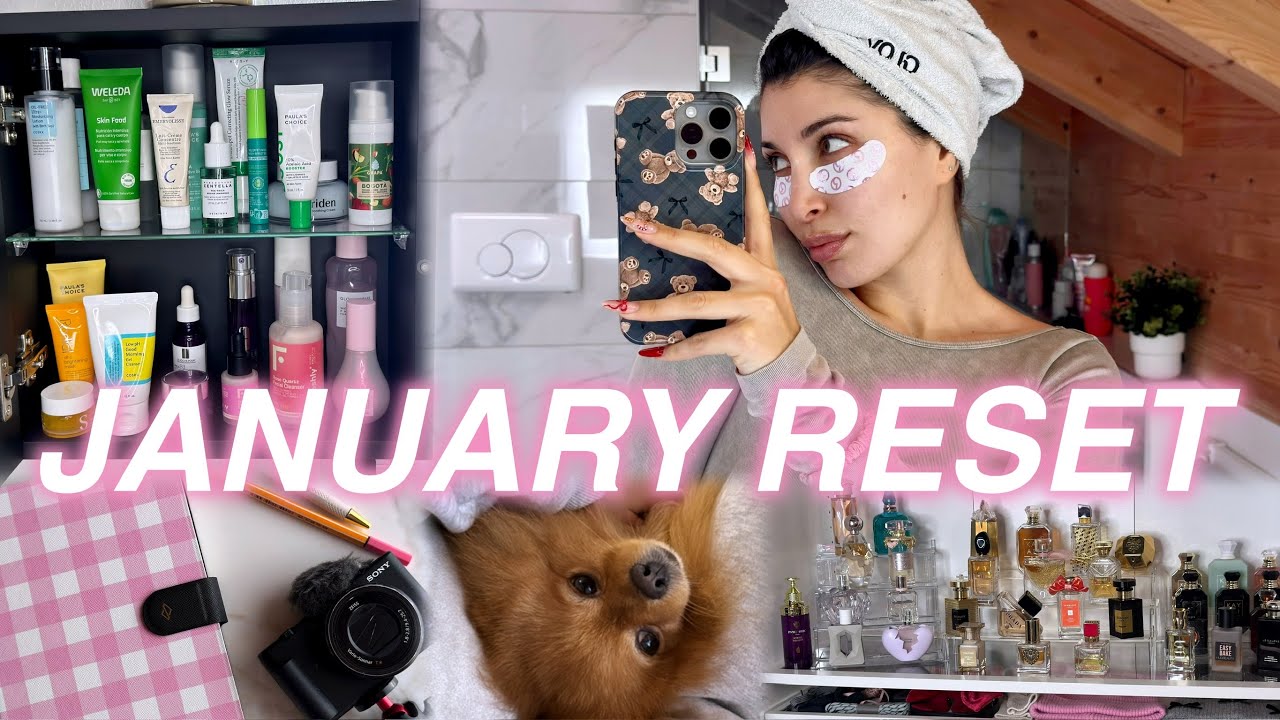 JANUARY RESET 🎀🎧✨ obiettivi 2025, pulizie, pamper routine etc | MelissaTani