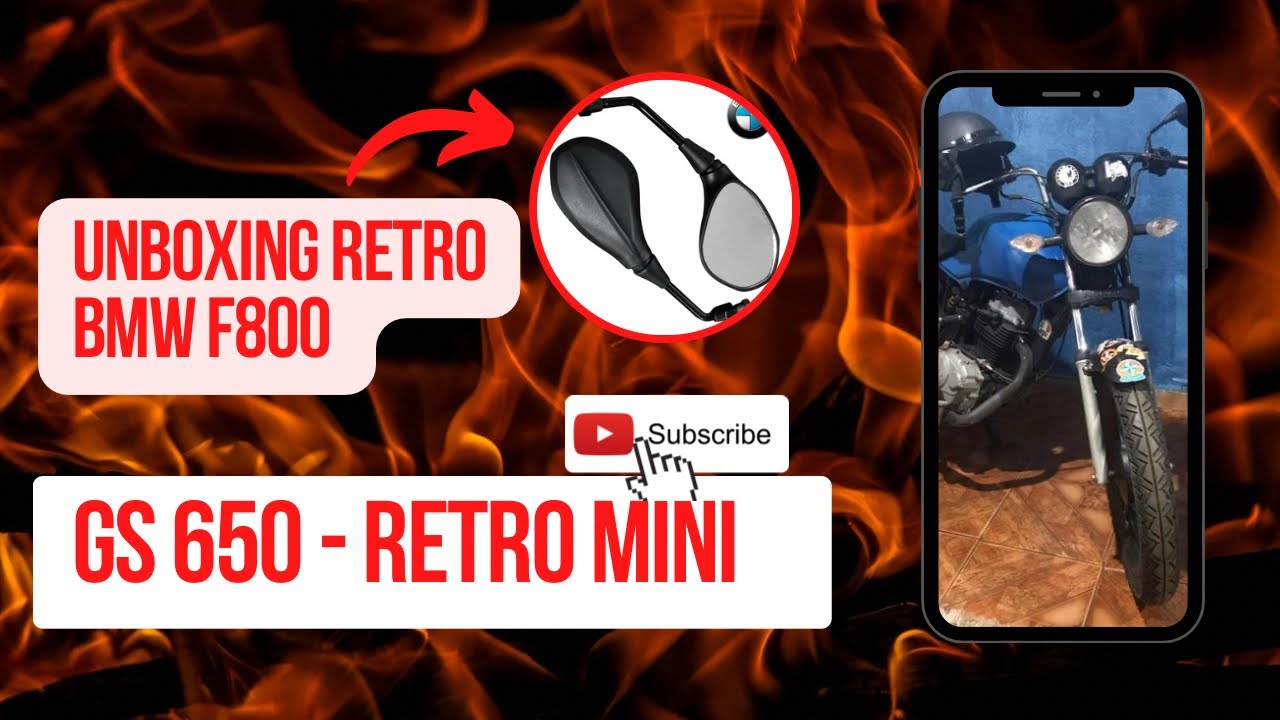 UNBOXING RETROVISOR DA BMW GS 650 & F800 MINI #bmw #f800