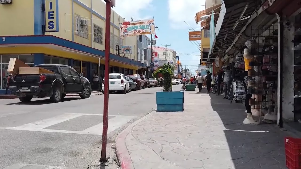 Walking Around Belize City - Belize Video Walk | HD 🇧🇿