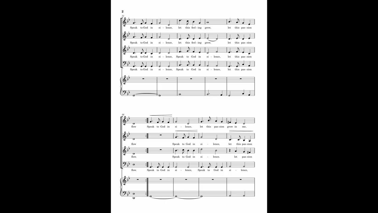 Speak to God in Silence (SATB & Organ)