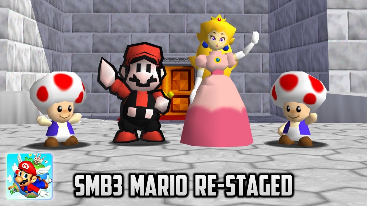 ⭐ Super Mario 64 PC Port - SMB3 Mario Re-staged v1