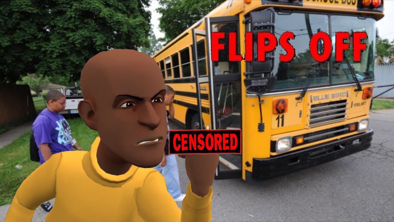 Little Bill Flips Off The Bus Driver And Gets Banned! - Gets Grounded