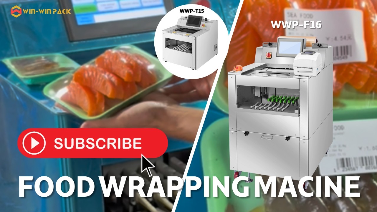 WIN WIN PACK Automatic Seafood Food Wrapping Machine | 15 Packs/Min | Weighing & Labeling Integrated