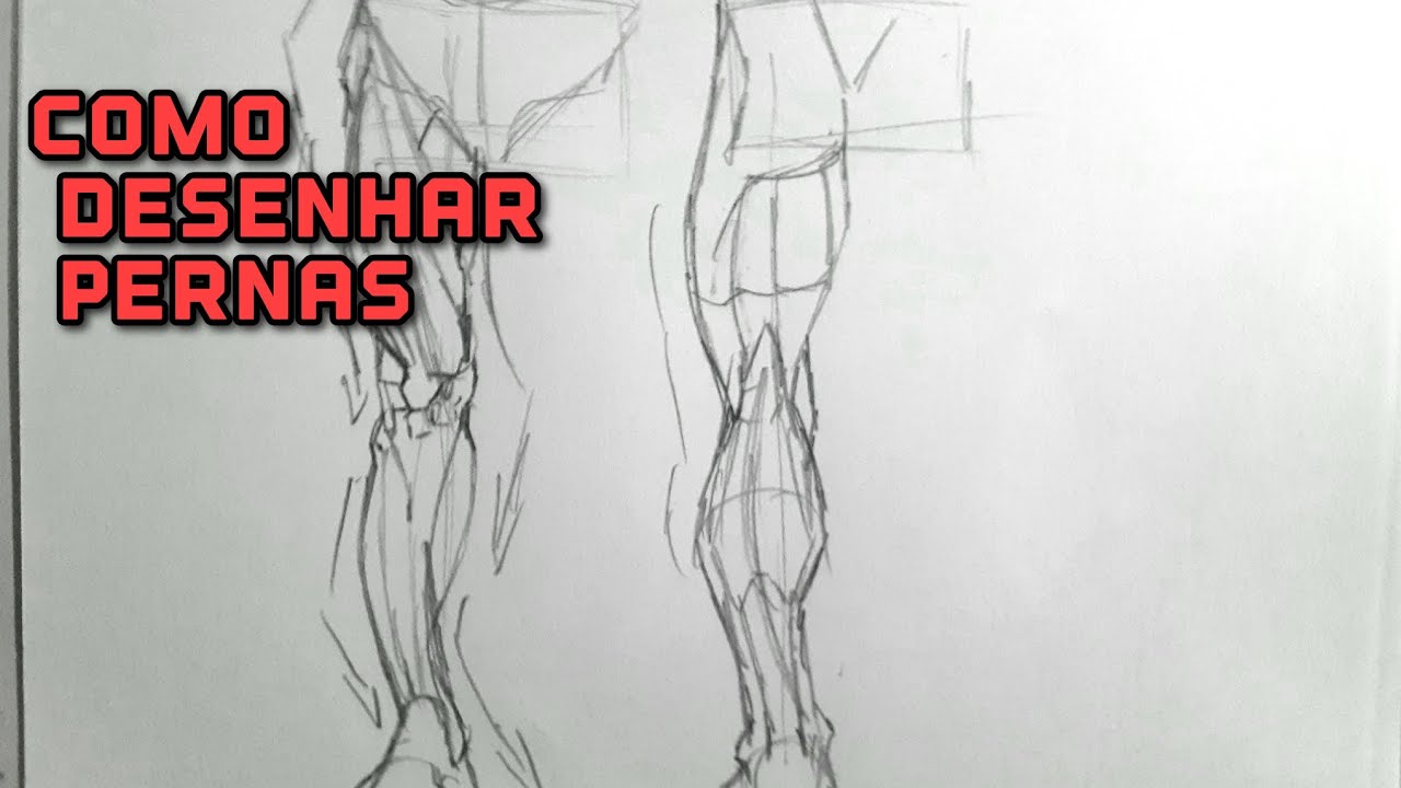 como desenhar pernas anatômicas (Game Design da 940)