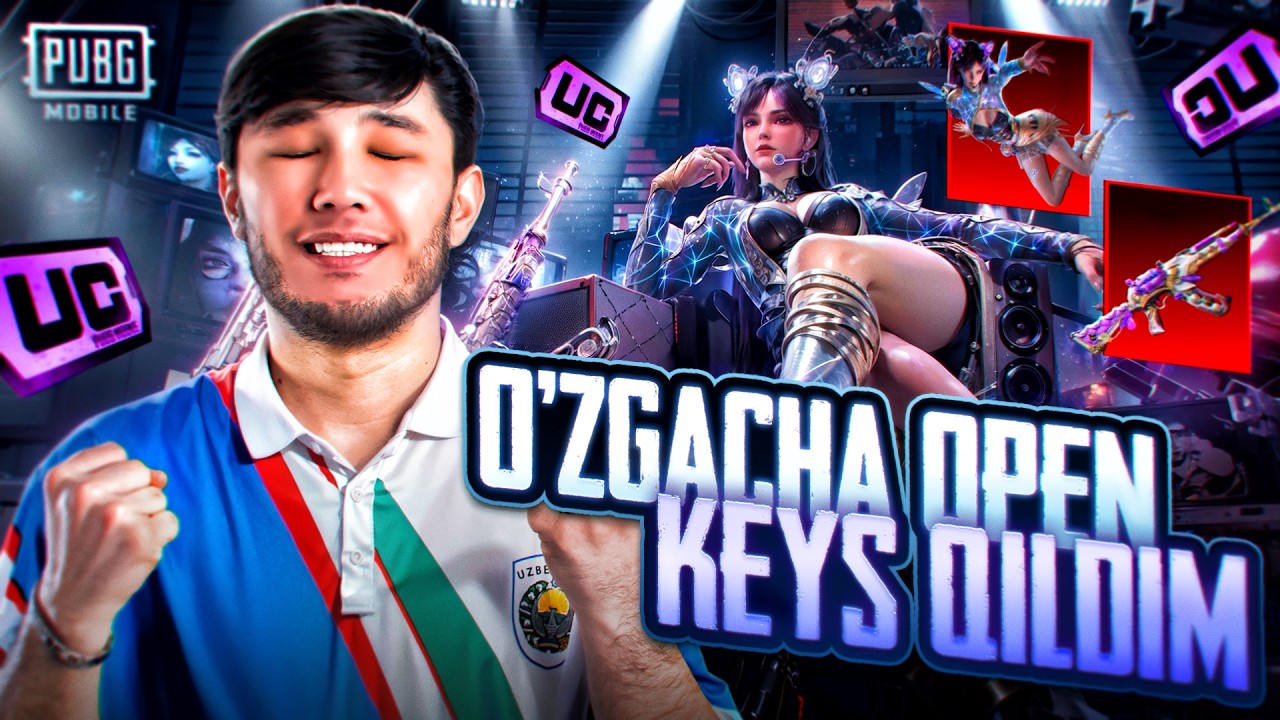 😱O'ZGACHA OPEN KEYS QILDIM -  PUBG MOBILE !!!