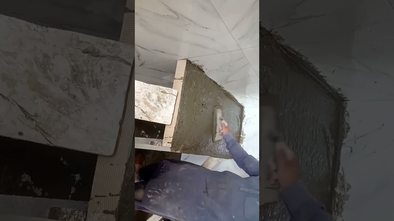 amazing build concrete vanity wash basin #shorts #shortvideo #vanity
