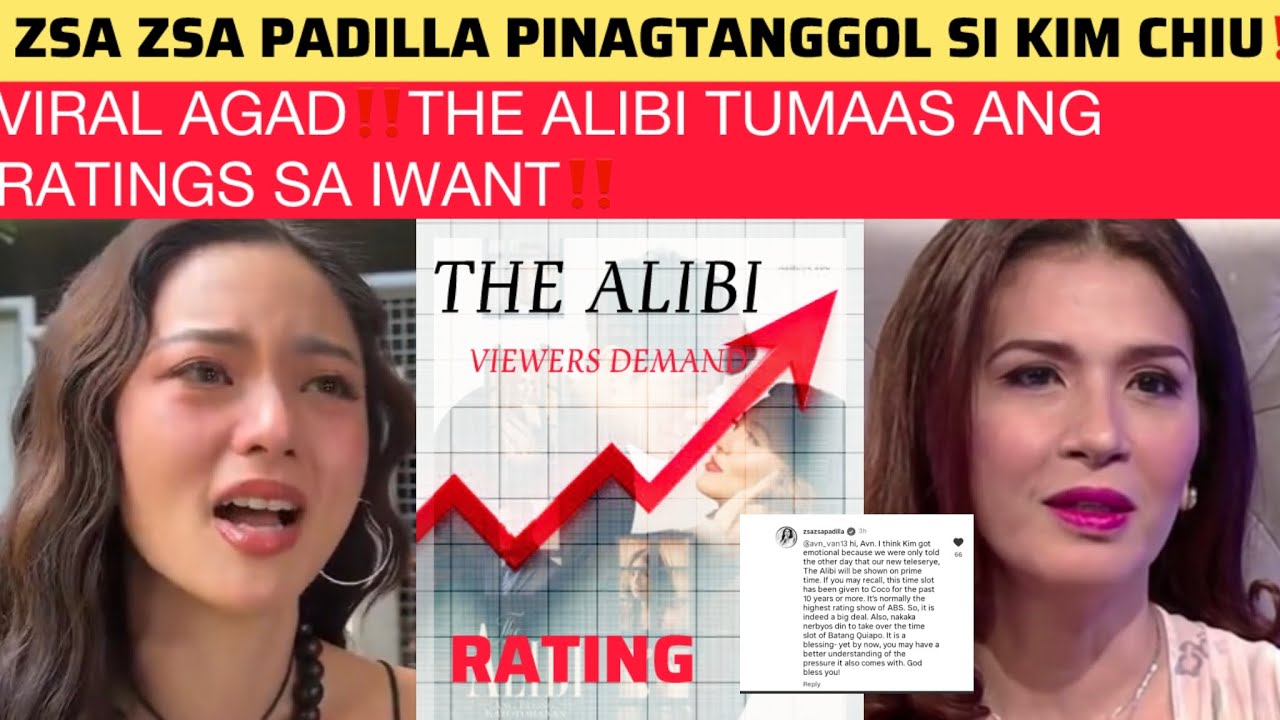 VIRAL AGAD‼️THE ALIBI TUMAAS ANG RATINGS SA IWANT‼️MS. ZSA ZSA PADILLA PINAGTANGGOL SI KIM CHIU‼️