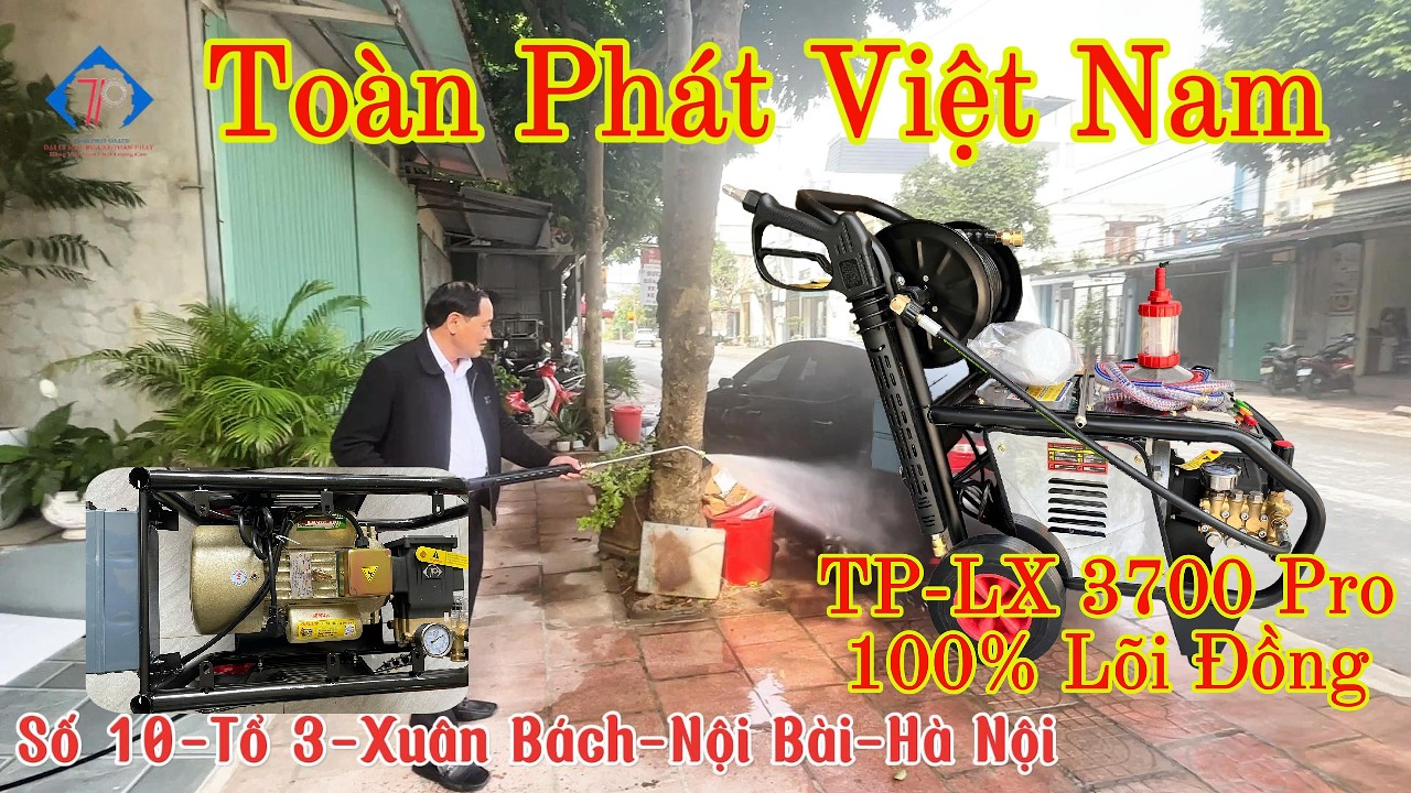 Máy Rửa Xe Công Nghiệp Toàn Phát TP-PX 3700 Pro – Giao Tận Nơi Cho Khách Ninh Bình