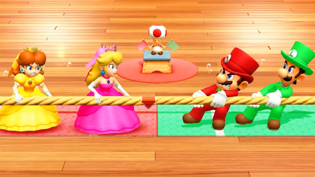 【マリオパーティシリーズ】全2vs2ミニゲーム対決 最強ペアはどっち？ピーチ＆デイジー VS マリオブラザーズ