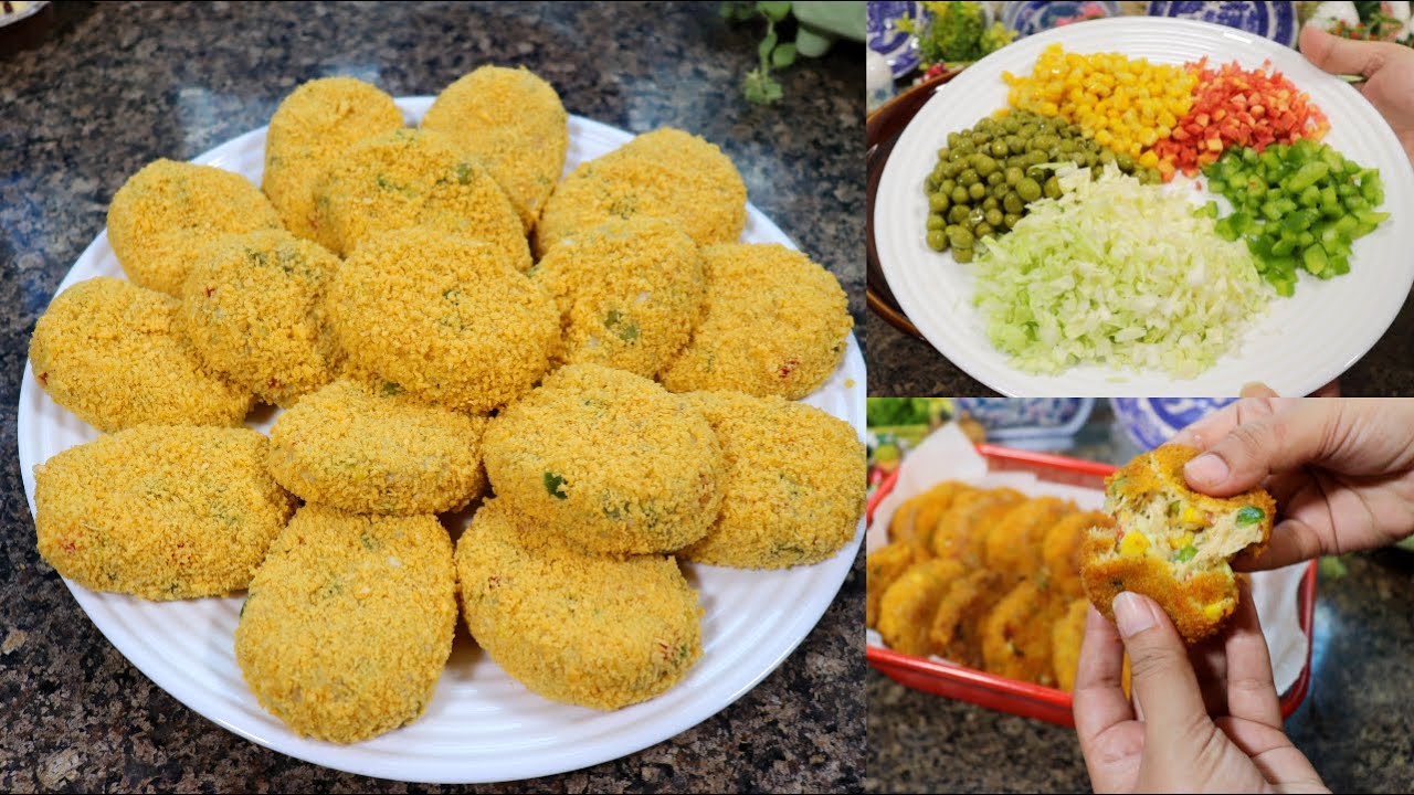 New Cutlets Recipe ❗Chicken & Vegetable Cutlets Recipe By Tasty Food With Maria | Quick & Easy Snack