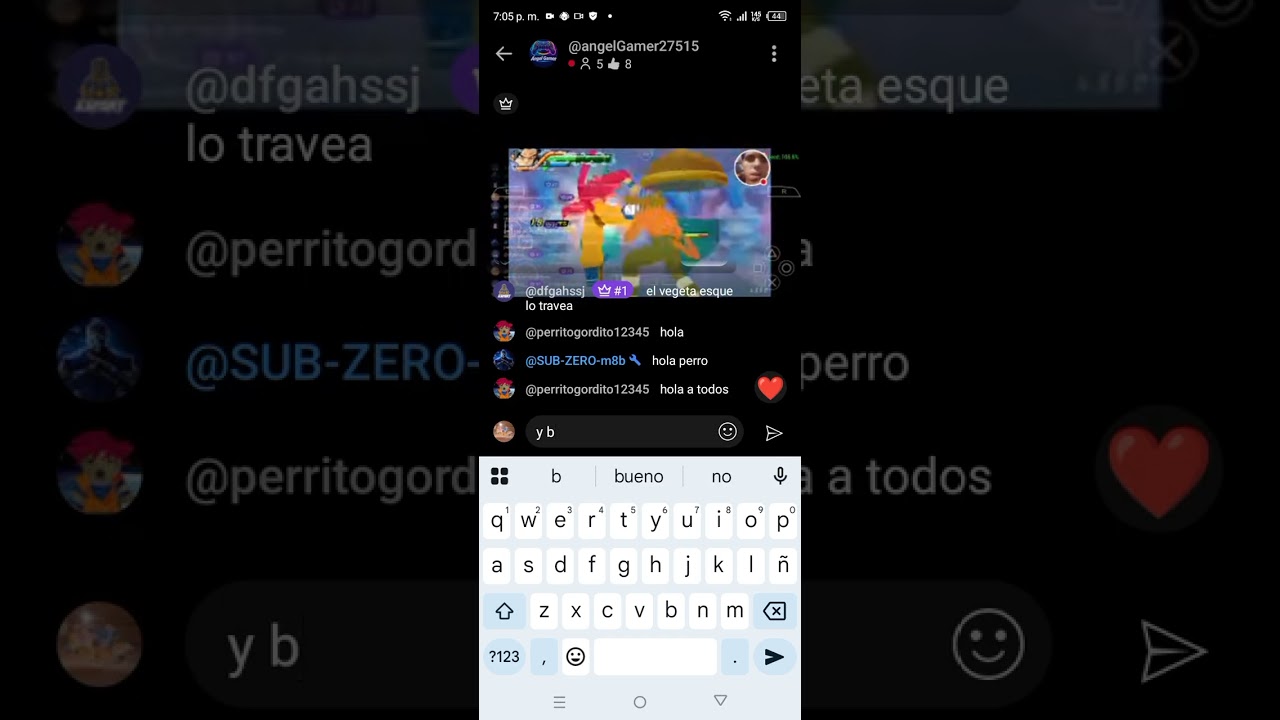 Viendo directo de angel gamer 