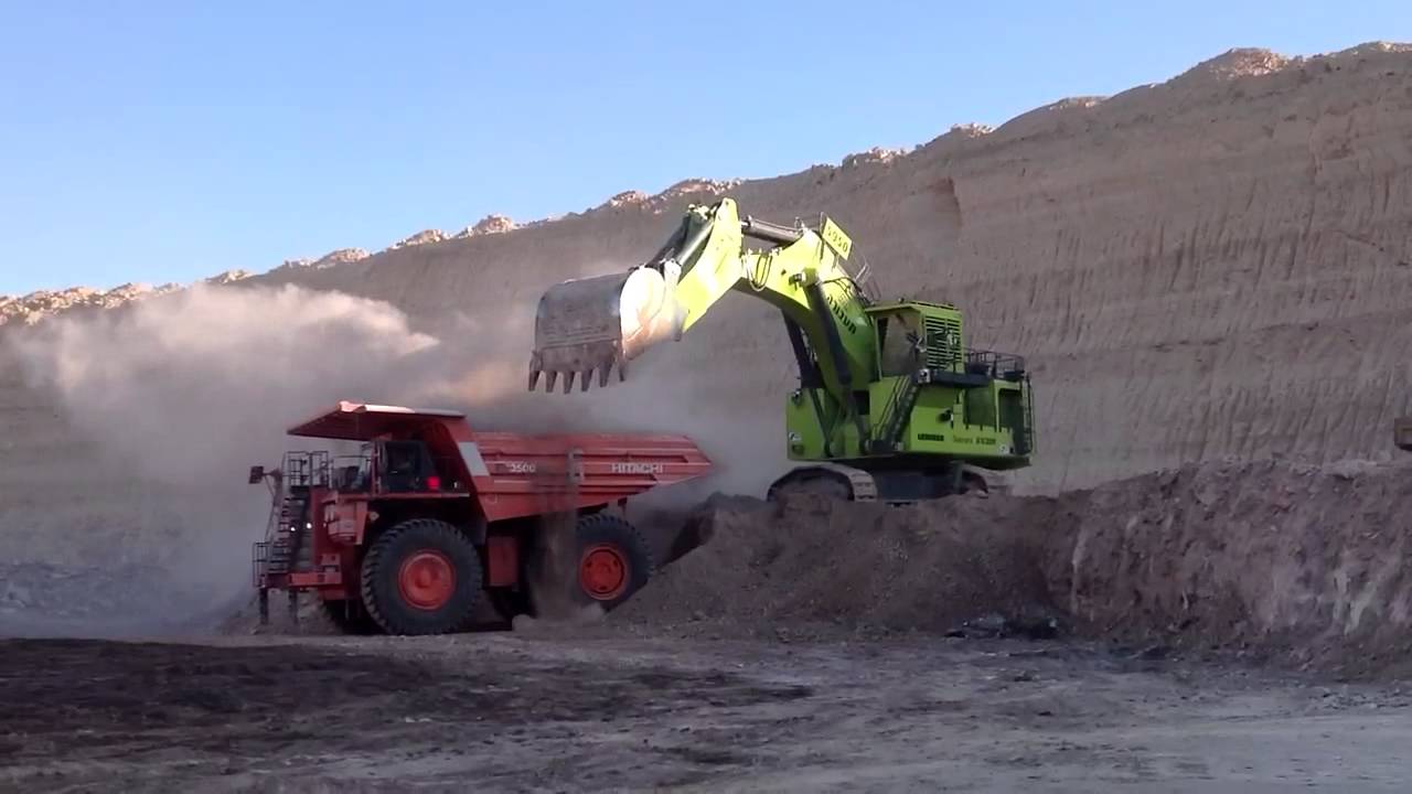 Liebherr 9350 loading hitachi 3500 taavura תעבורה