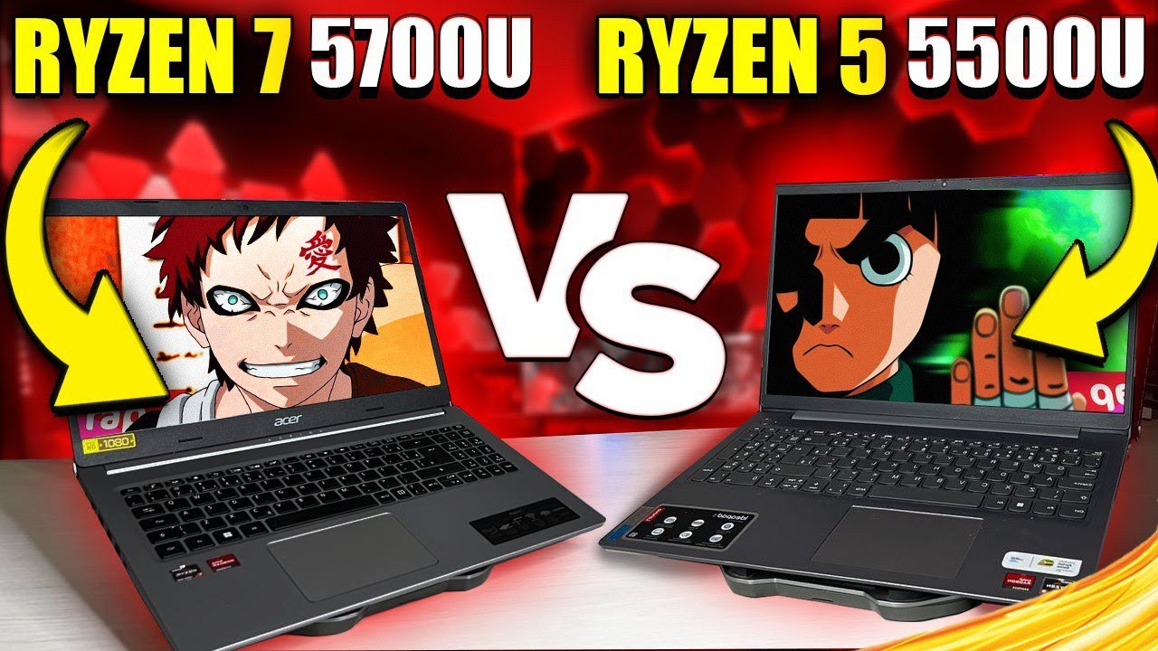 Lenovo Ideapad 3 Ryzen 5 5500u vs Acer Aspire 5 Ryzen 7 5700U (A VERDADE DÓI) - COMPARATIVO 2023