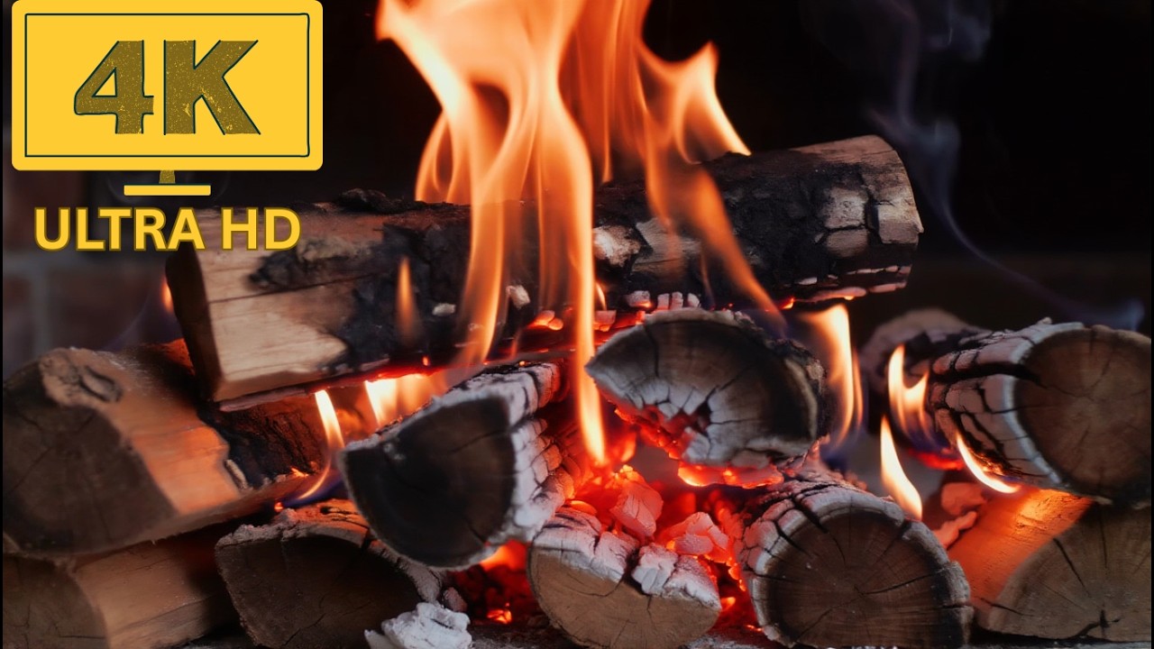 Warm Fireplace Atmosphere: Soft Fire Sounds for Calm and Rest