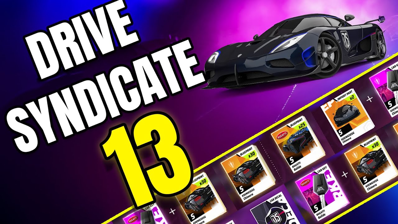 Everything You Need To Know About Drive Syndicate 13 In Asphalt Legends