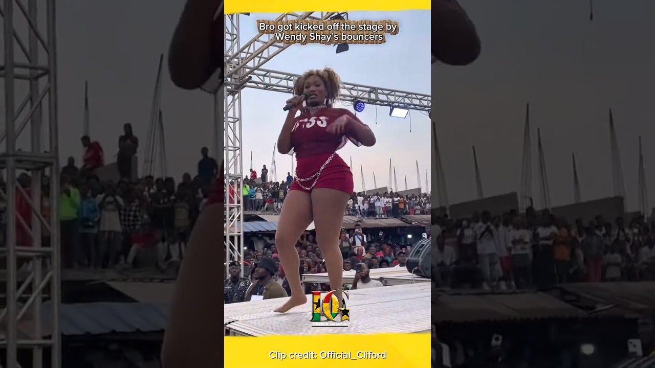 Bro jumped on stage during Wendy Shay’s performance 😅🌶️#danceghana #wendyshay #ghanaentertainment