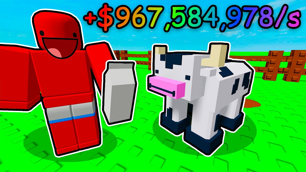 Selling Crops for MILLIONS in Roblox my farmer's market!
