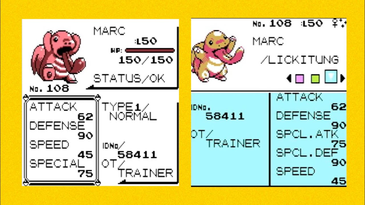 Live Shiny Gen 1 Lickitung via in game trades!