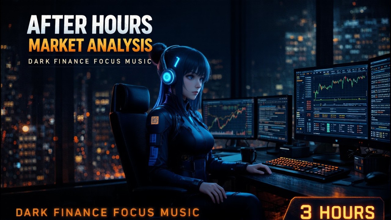 After Hours Market Analysis | Dark Finance Focus Music (3 Hours)