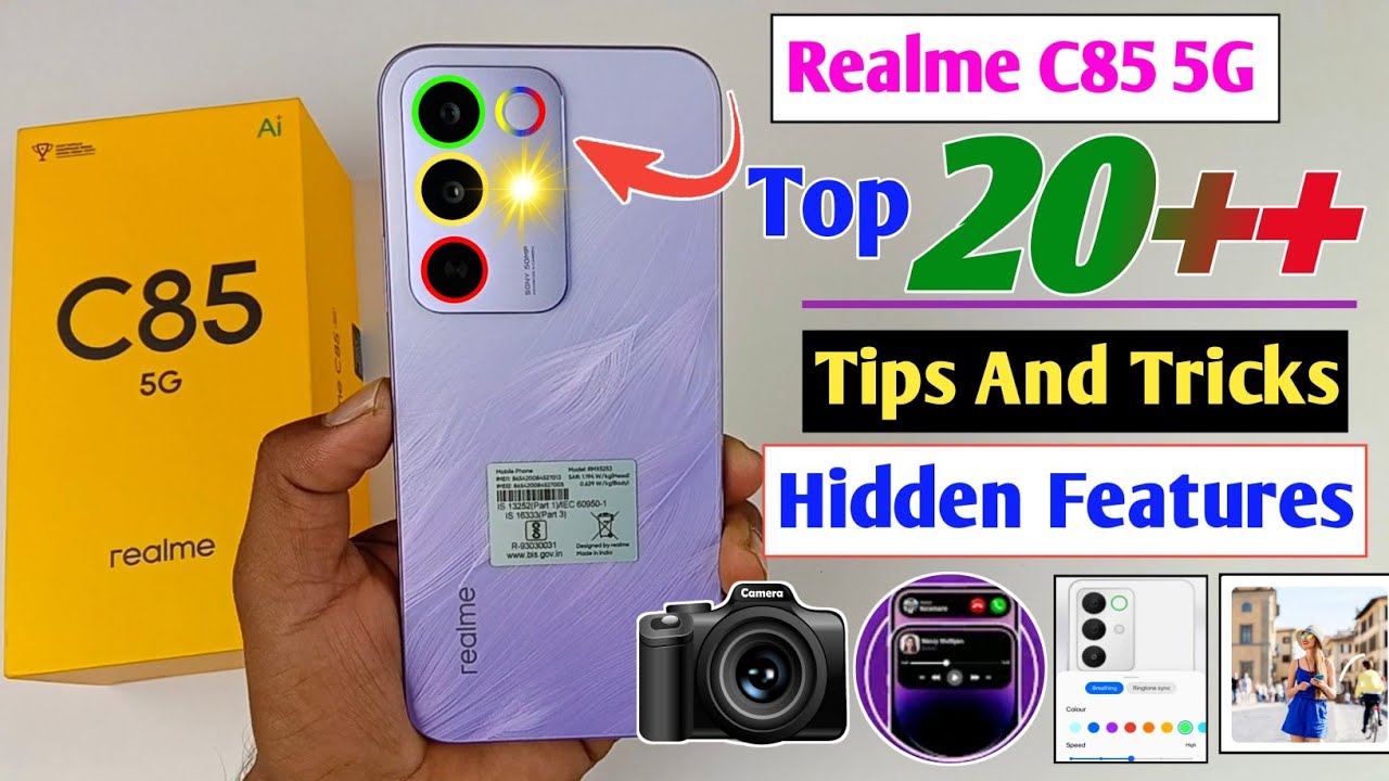 Realme C85 5G Tips And Tricks / Realme C85 Top 20++ Hidden Features / realme c85 5g features