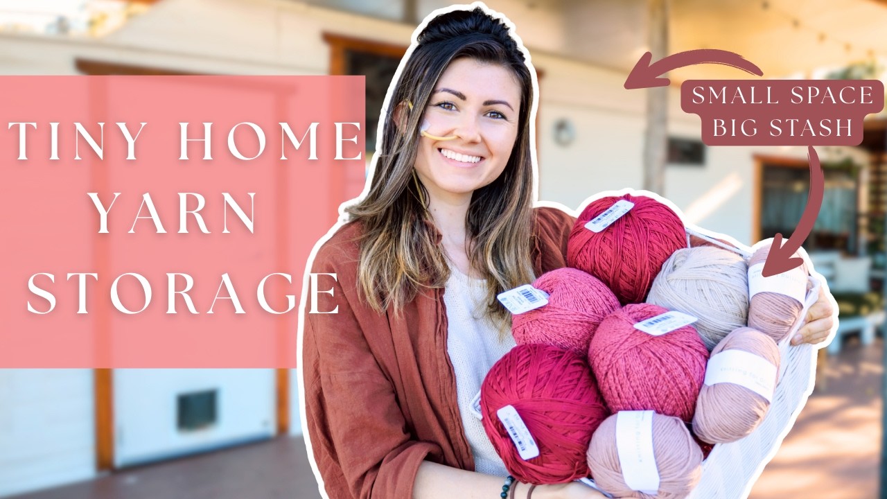 How I Store My Yarn in a Tiny Home (DIY + Budget) 🧶🏡