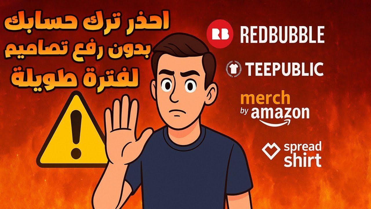 ⚠️احذر ترك حسابك بدون عمل لفترة طويلة في مواقع الطباعة عند الطلب