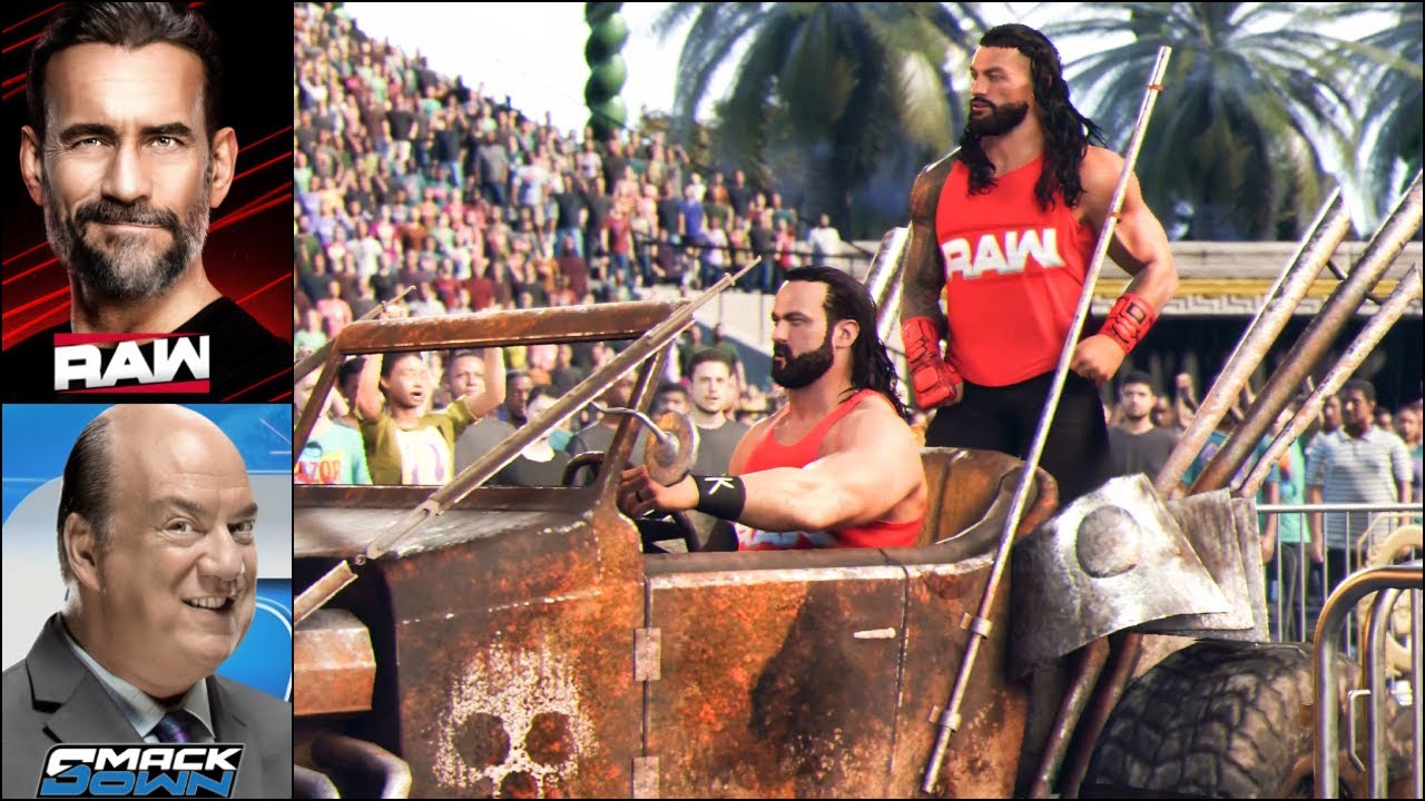 WWE 2K25 My GM Mode - Roman Reigns & Drew McIntyre Invades Smackdown #9