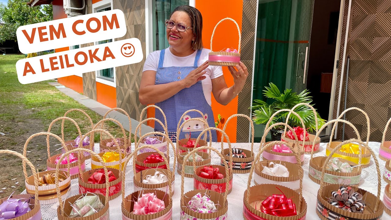 MONTANDO LINDAS CESTAS PARA O DIA DAS MÃES