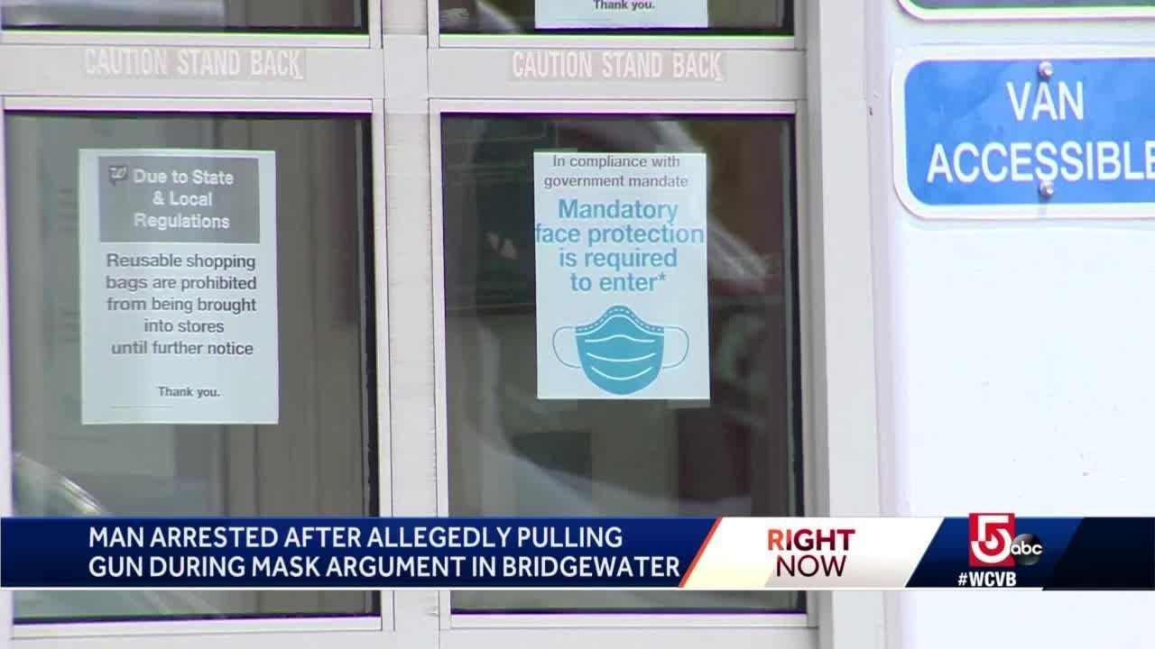 Police: Man pulls gun on Mass. shopper not wearing face mask