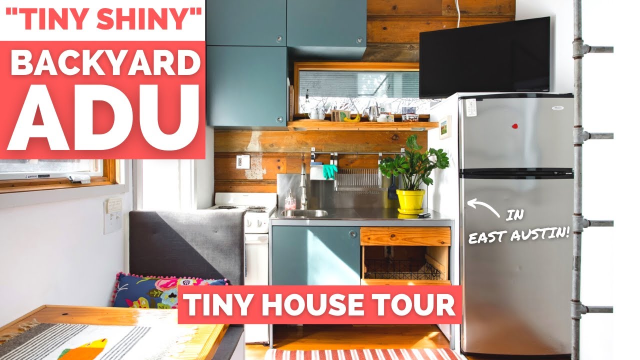 132-sqft Backyard ADU Tiny Home Airbnb in East Austin! | Tiny House Tour
