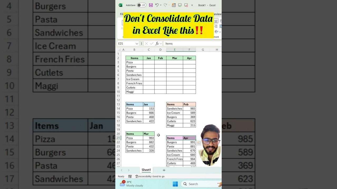 Не консолидируйте данные вручную в Excel‼️Вместо этого воспользуйтесь удивительным трюком |День 2...
