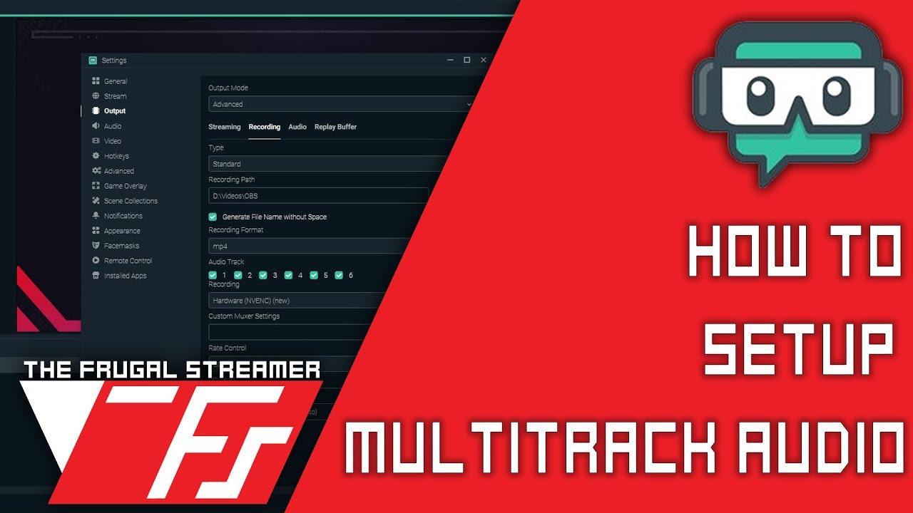 Streamlabs OBS Guide:  How to Record Multiple Audio Tracks in Streamlabs OBS