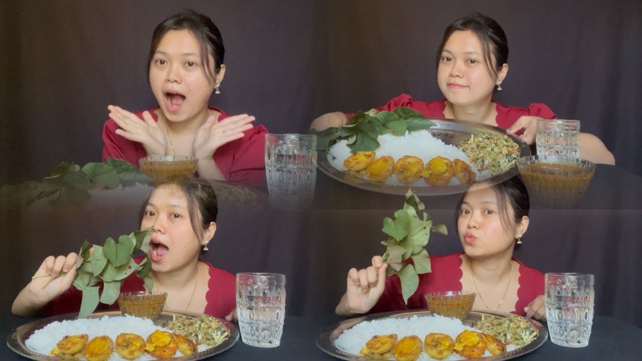 Yerum Thongba(egg curry)+Mimi Sinju❤️‍🔥🥰Mukbang😊😊