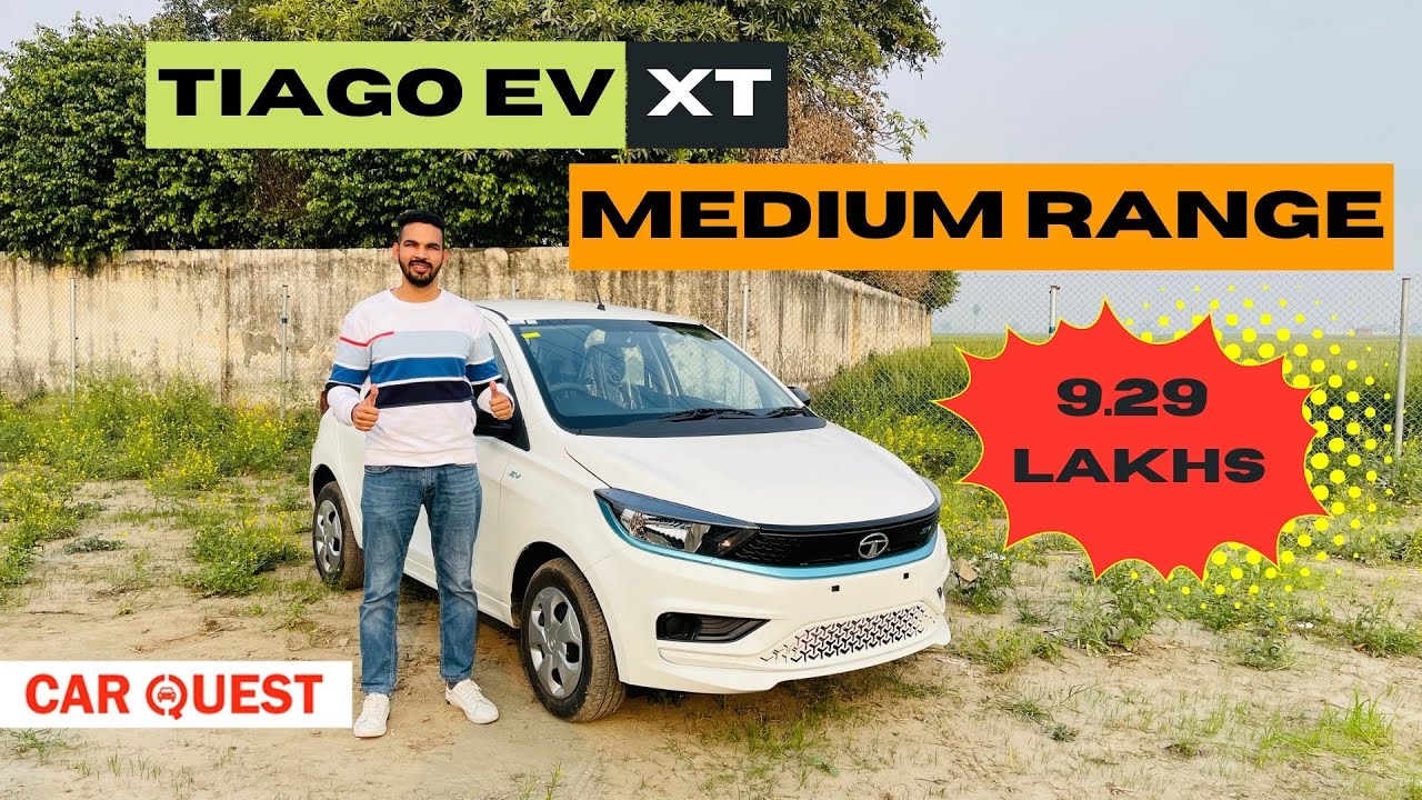 Tata Tiago EV XT Variant Walkaround | Medium Range Information | Car Quest