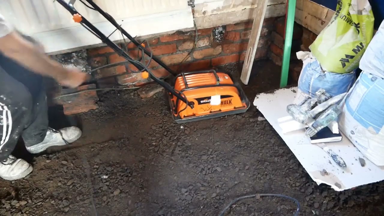 evolutions wacker plate (electric wacker plate) vibrating and compacting stones floor unboxing