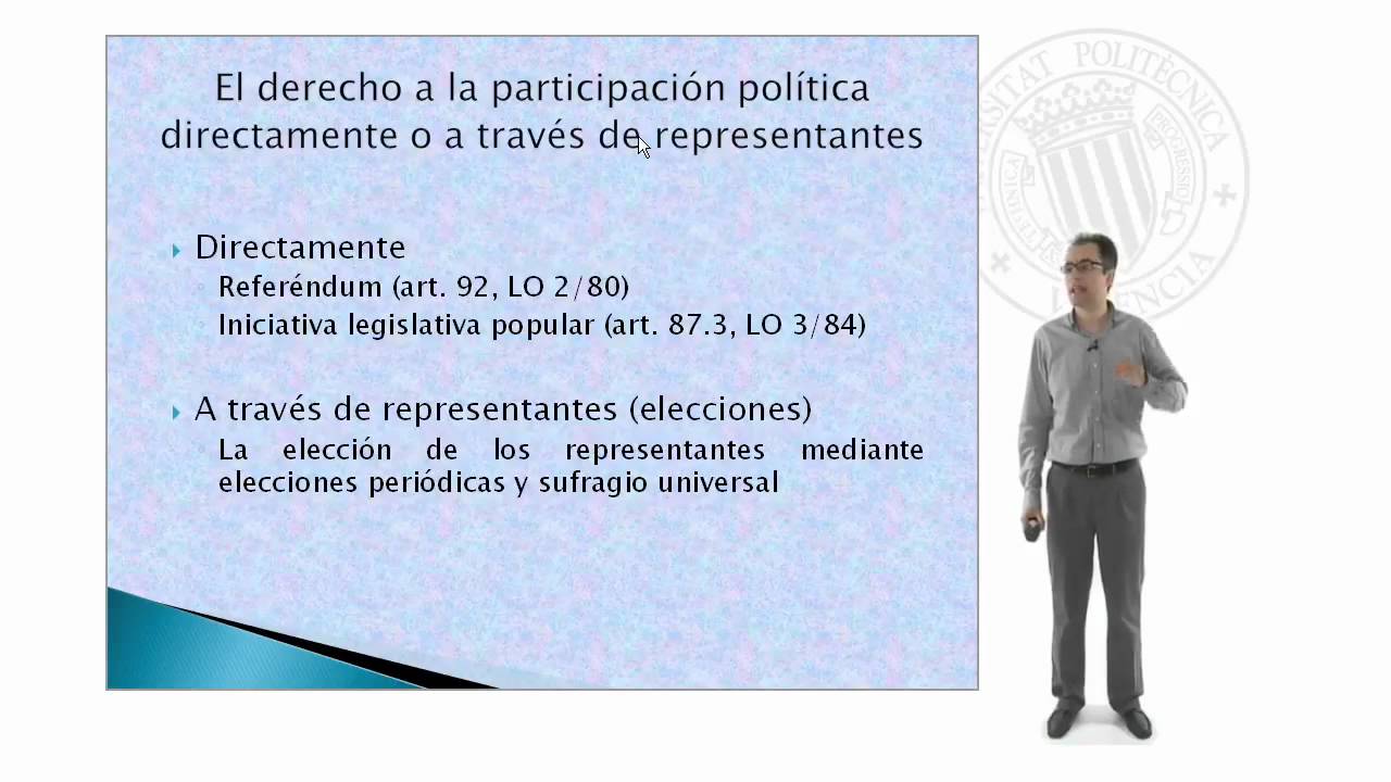 El artículo 23 de la Constitución |  | UPV