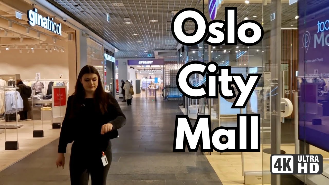 Oslo City Shoppingcentre, Walking Tour in 4K