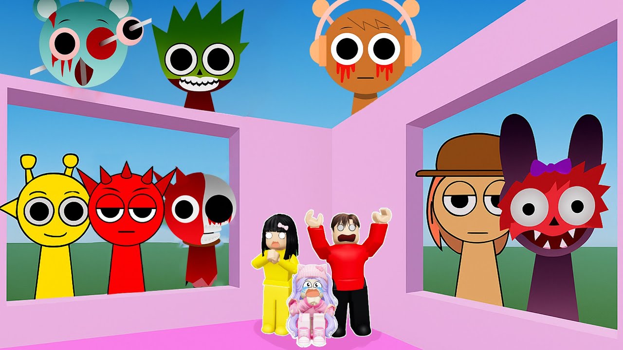 Yuta Mio Bangun Benteng Pertahanan Dari Serangan Monster Sprunki | ROBLOX
