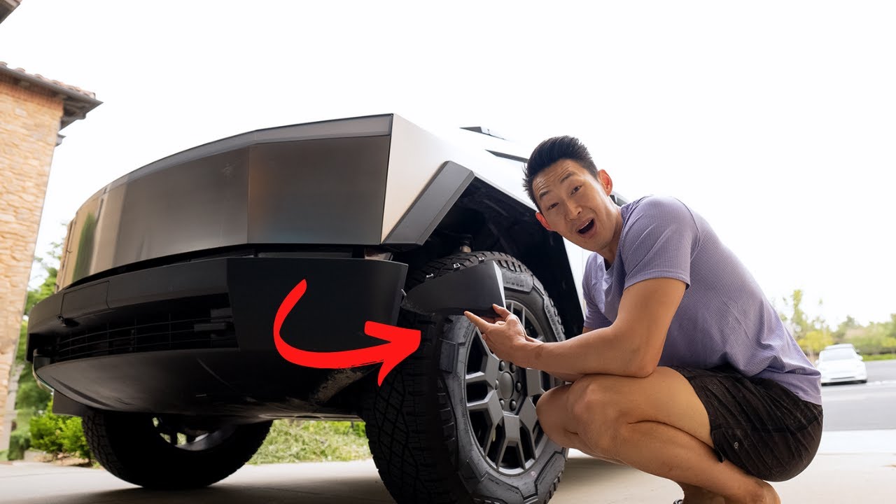 How To Remove Wheel Mud Flaps (Fairings) in Tesla Cybertruck