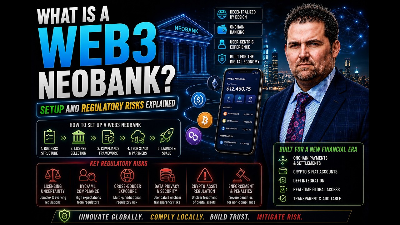What Is a Web3 Neobank? Setup and Regulatory Risks Explained | Adam Tracy