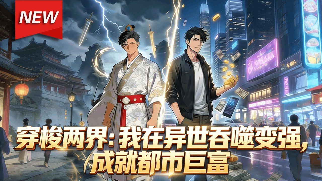 MULTISUB📢新番上线《穿梭两界：我在异世吞噬变强，成就都市巨富》第1~100集丨沈浩遭雷劈获双穿空间与吞噬能力，穿梭现代与玄幻世界，靠空间倒卖物资暴富，吞尸体获记忆功法... #破晓动漫社