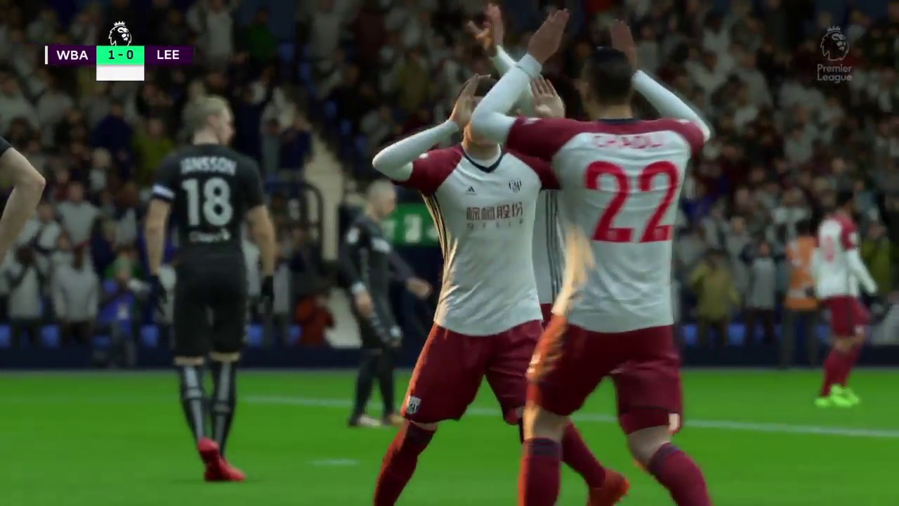 FIFA 18 West Brom vs Leeds 2018/2019 Match Day 16