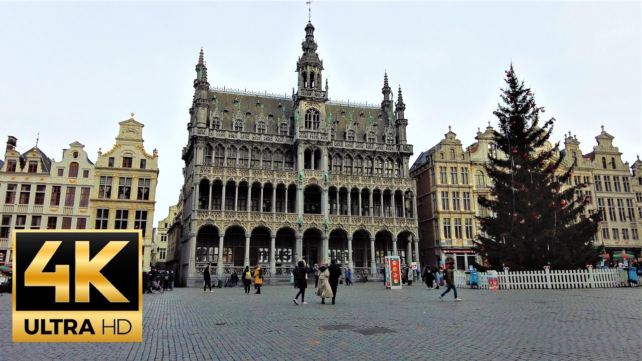 Bruxelles nord to south walk 🇧🇪 BRUSSELS, Belgium 🇧🇪- 4K 60fps through the city centre 4K UHD